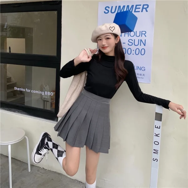 學院風百褶裙：圖片 3