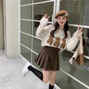 學院風百褶裙